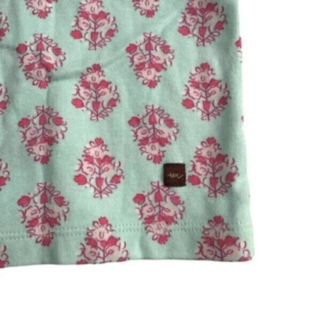 Tea Collection | Mint Green Floral Print Hooded Jacket Size 3-6 Months